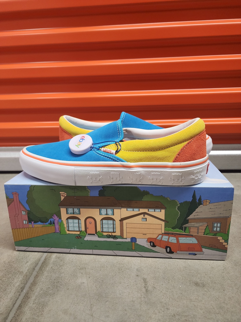 Vans X The Simpsons - Blue Yellow Red- Slip On Pro